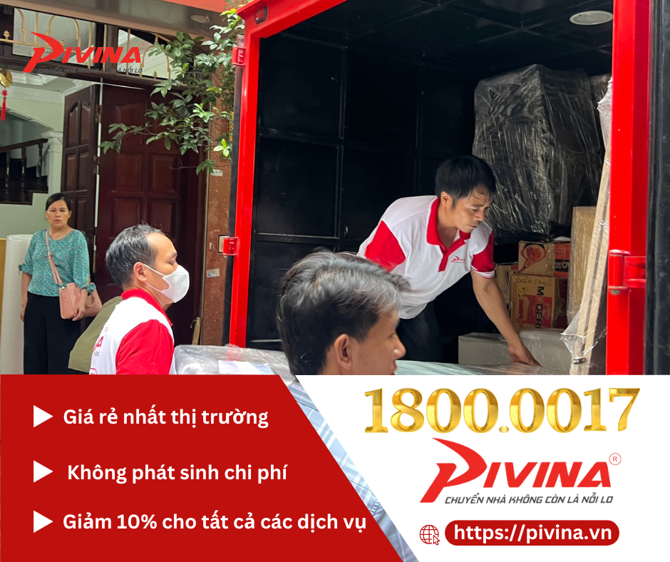 Pivina - Dịch vụ chuyển nhà giá trẻ trọn gói