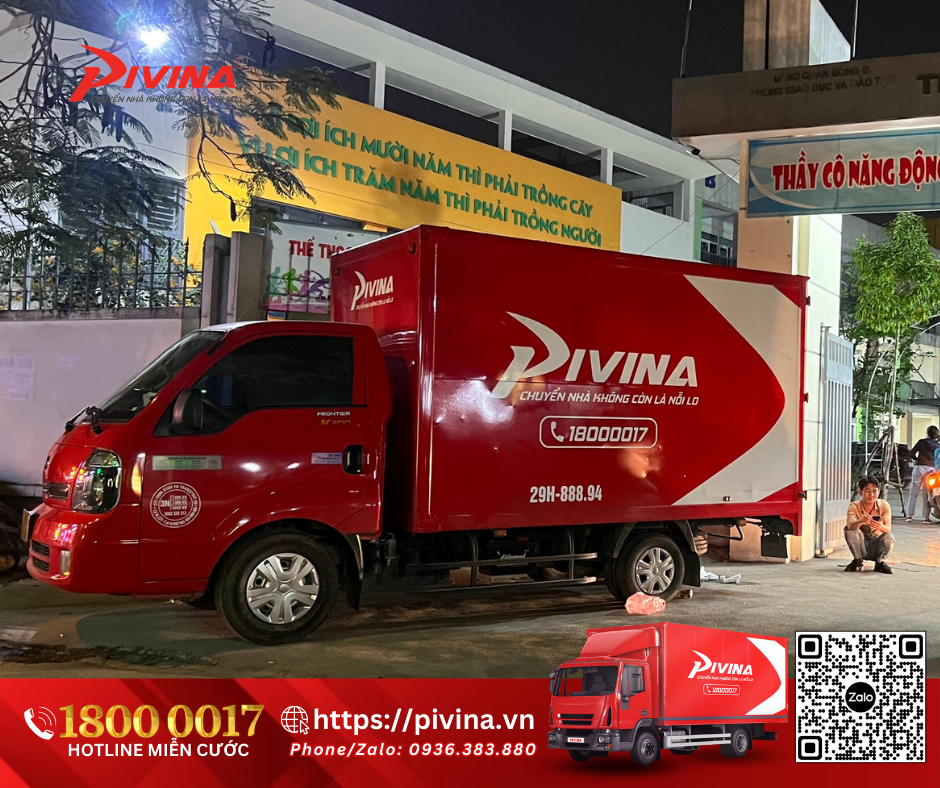 Pivina cung cấp dịch vụ chuyển nhà, chuyển văn phòng trọn gói, chuyên nghiệp, uy tín
