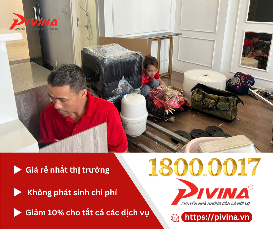 Dịch vụ đóng gói chuyển nghiệp khi chuyển nhà Pivina