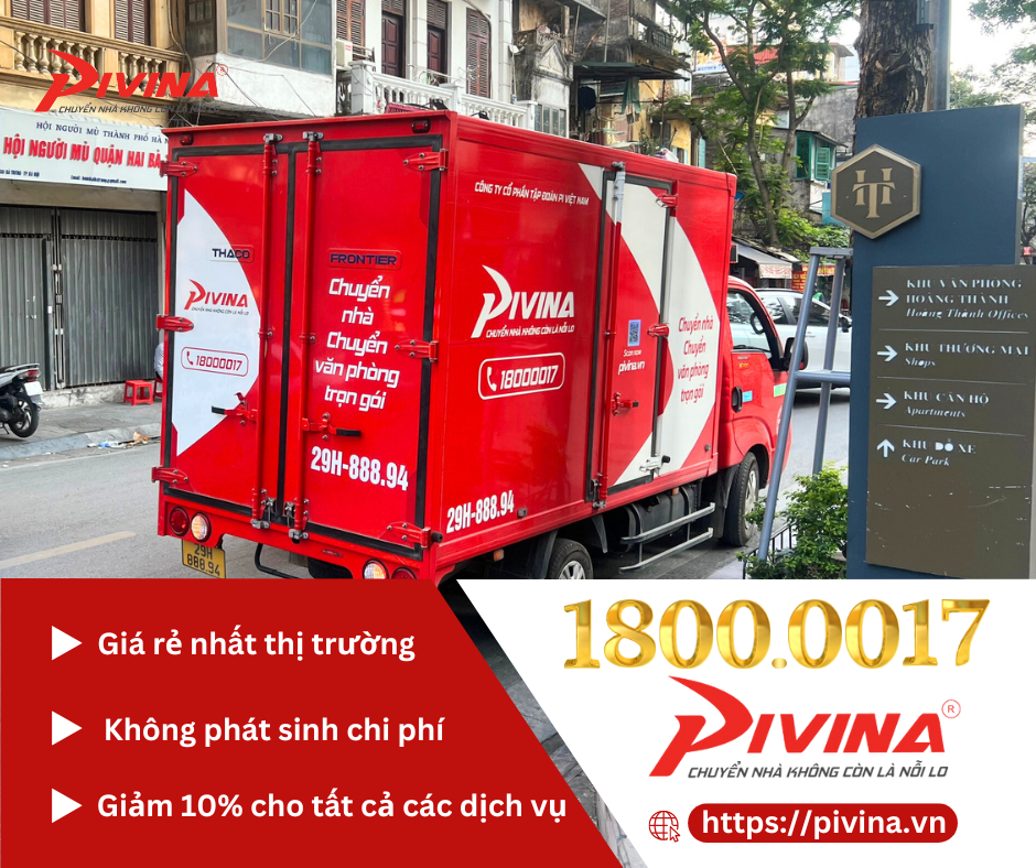 Dịch vụ chuyển nhà trọn gói của Pivina 