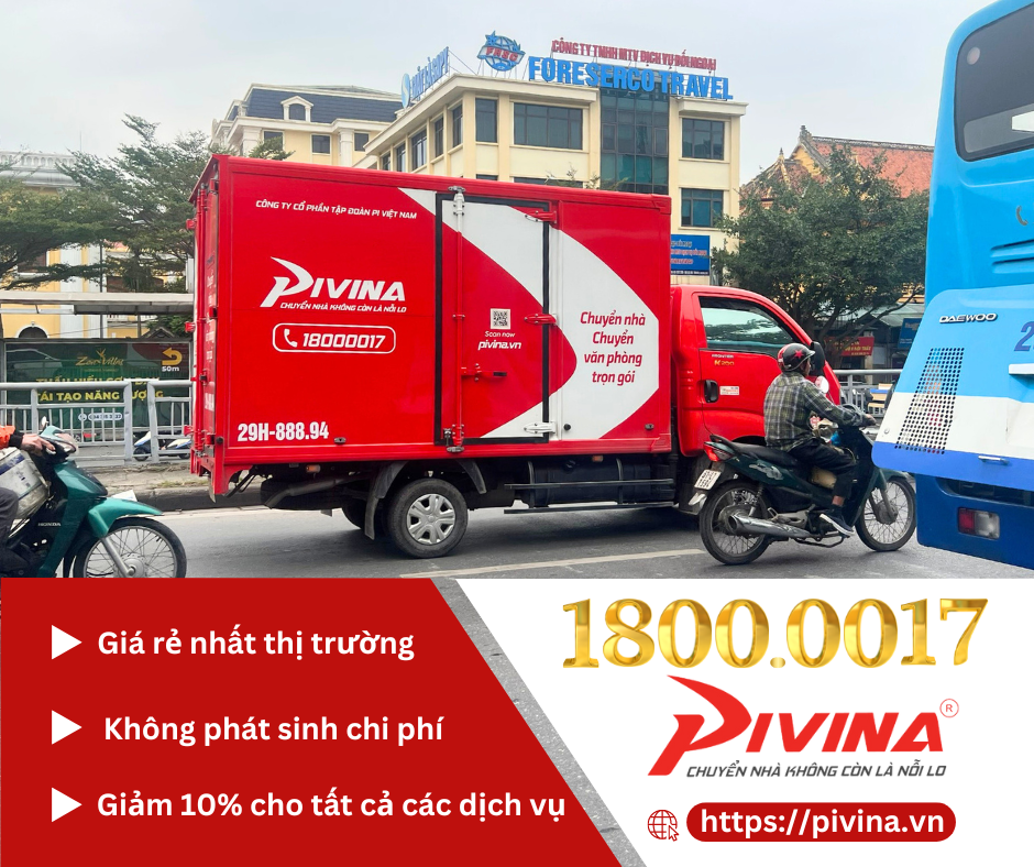 Pivina - dịch vụ chuyển nhà, chuyển văn phòng trọn gói