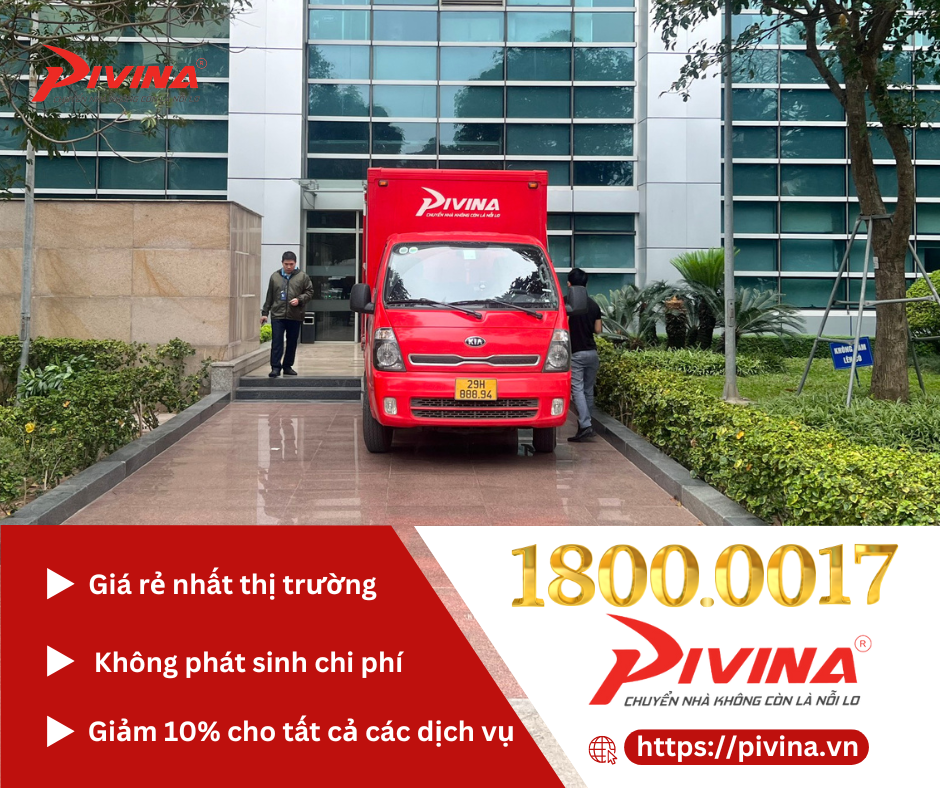 Pivina - Dịch vụ chuyển văn phòng trọn gói giá rẻ