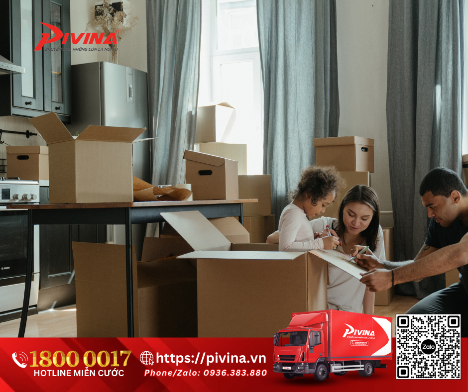 Pivina cung cấp dịch vụ chuyển nhà, chuyển văn phòng trọn gói, chuyên nghiệp, uy tín