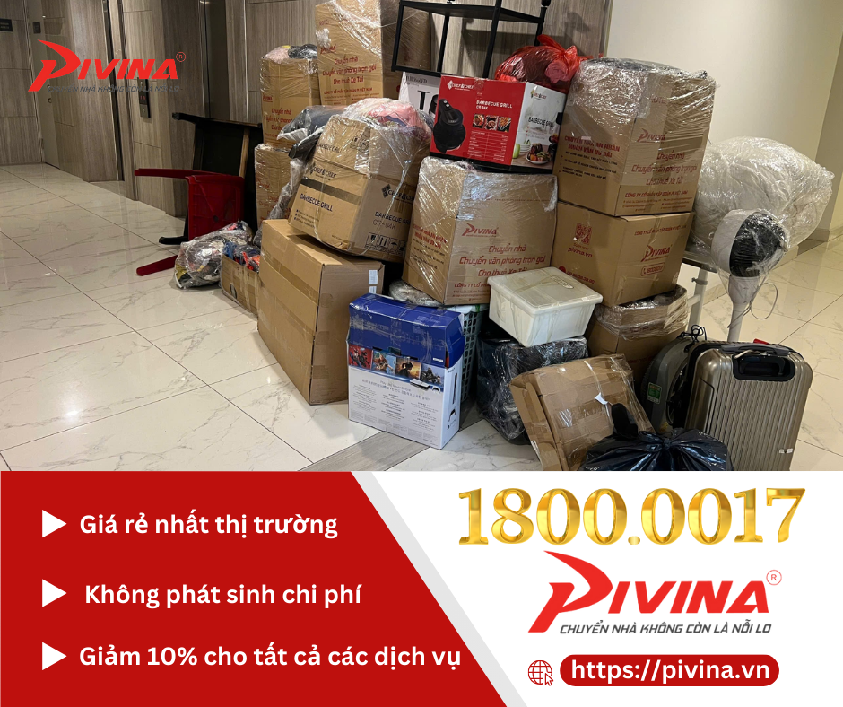 Pivina - dịch vụ đóng gói, chuyển nhà, chuyển văn phòng trọn gói 