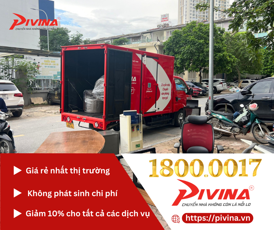 Pivina Dịch vụ chuyển nhà, chuyển văn phòng trọn gói 