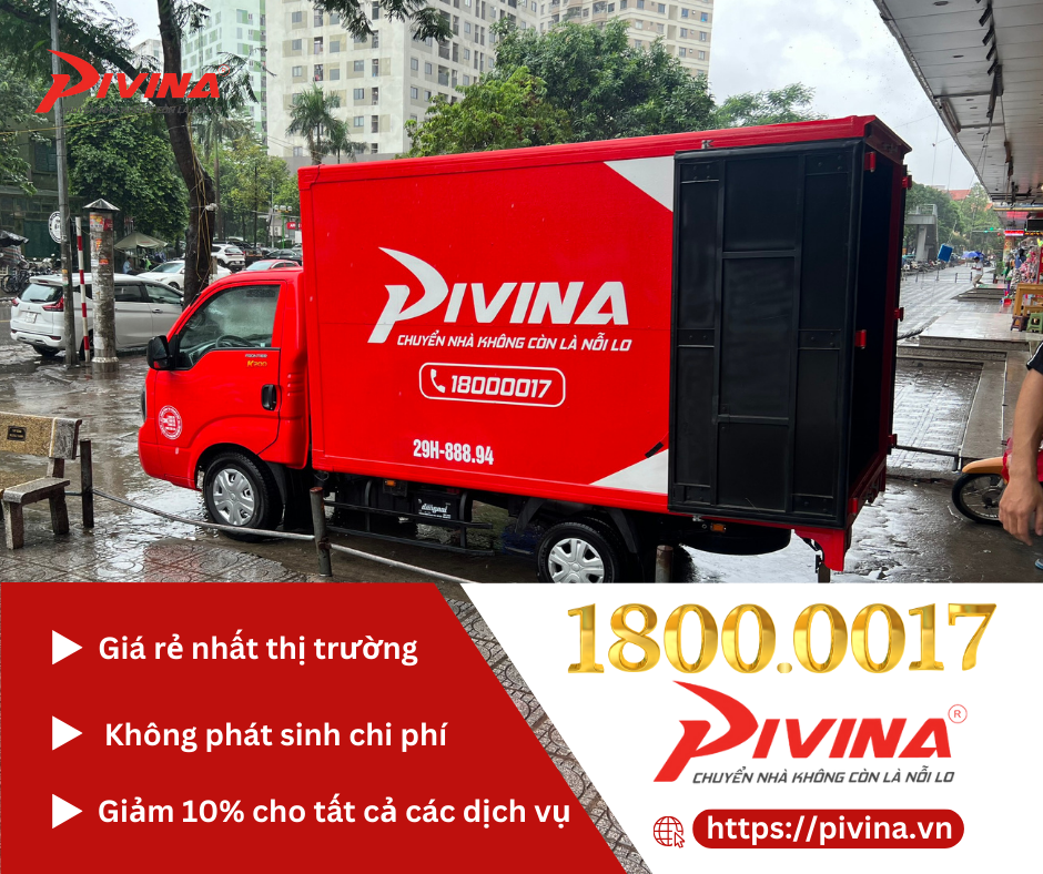 Pivina Dịch vụ chuyển nhà, chuyển văn phòng trọn gói tại Quận 5