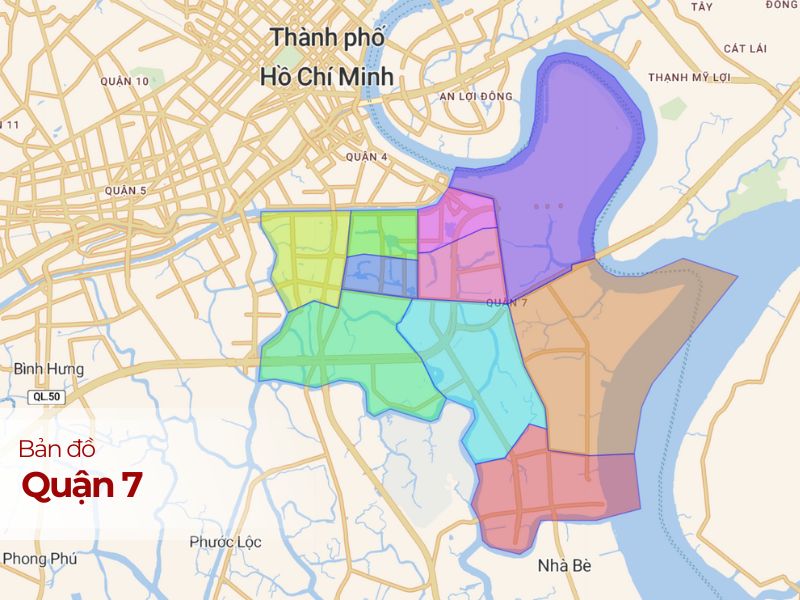 Bản đồ Quận 7 Thành phố Hồ Chí Minh