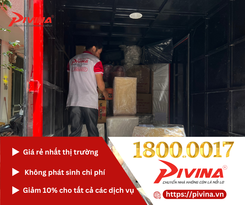 Pivina - cung cấp dịch vụ chuyển nhà trọn gói tại quận Tây Hồ