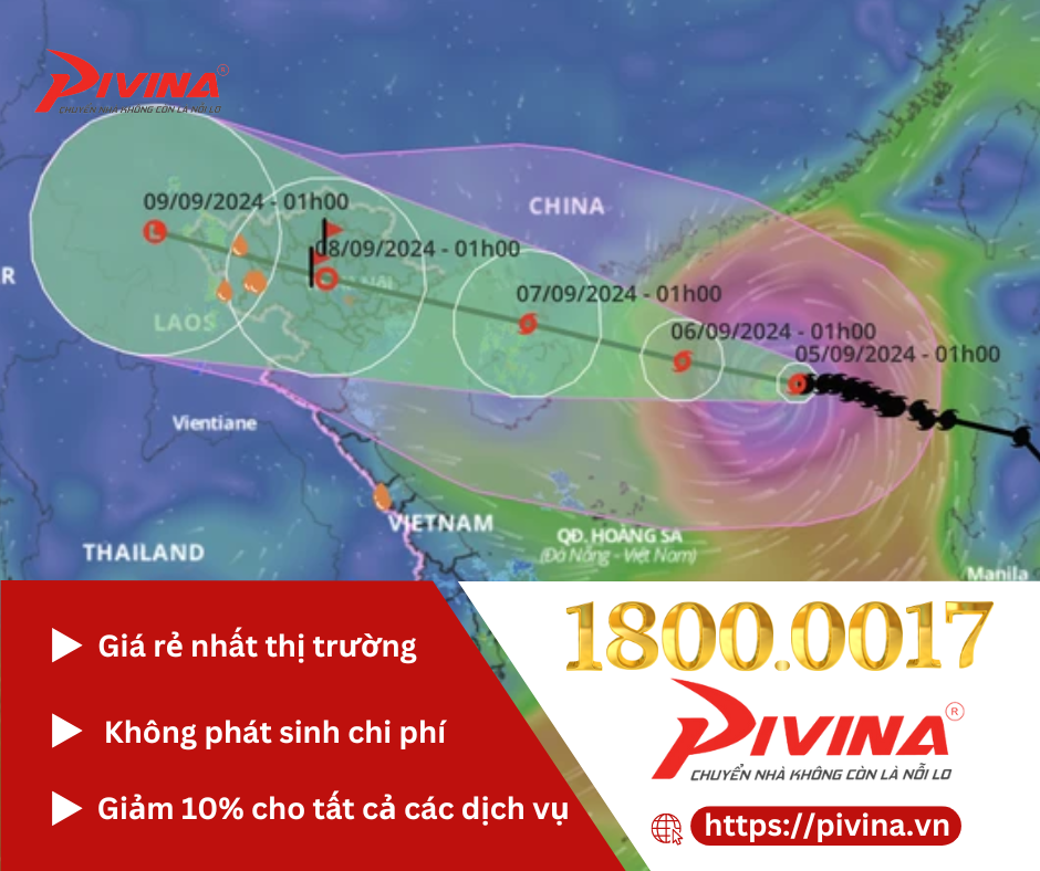 Bão YaGi đang đổ bộ vào đất liền