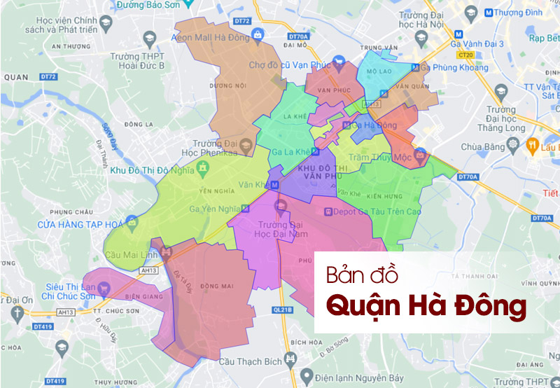 Địa bàn quận Hà Đông Hà Nội