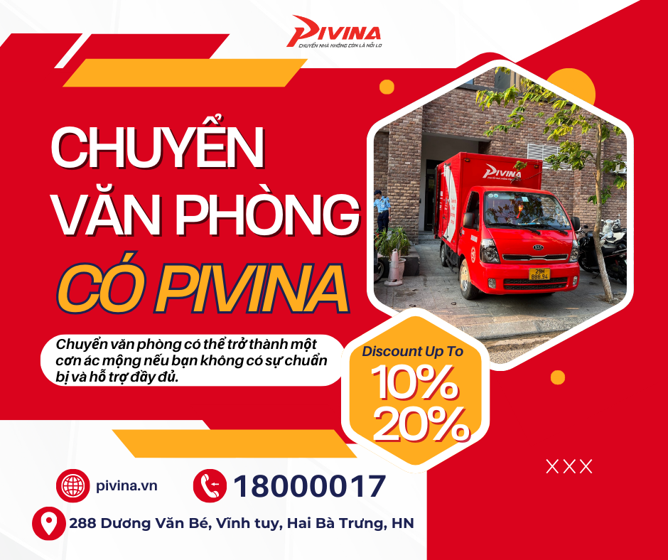 Dịch vụ chuyển văn phòng trọn gói Pivina