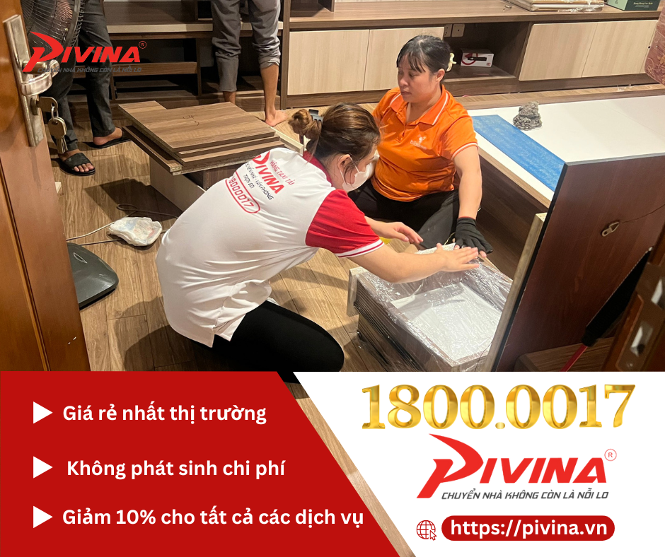 Pivina - chuyển nhà, chuyển văn phòng trọn gói tại quận Bắc Từ Liêm