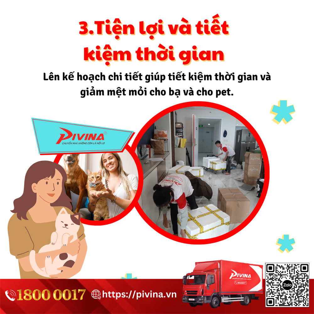 Lựa chọn dịch vụ chuyển nhà trọn gói Pivina tiết kiệm thời gian, công sức