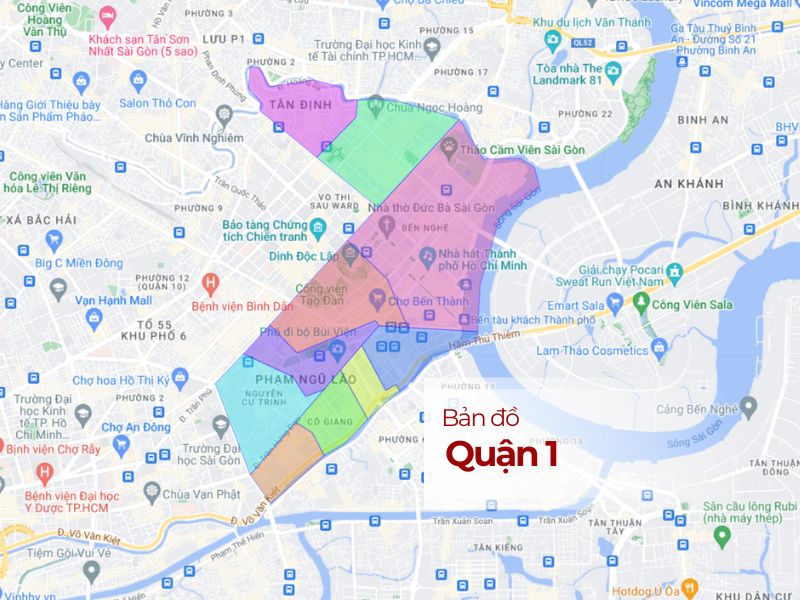 Địa bàn Quận 1 - Hồ Chí Minh