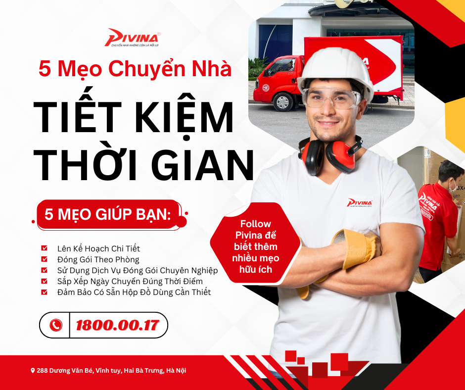 5 Mẹo chuyển nhà tiết kiệm thời gian