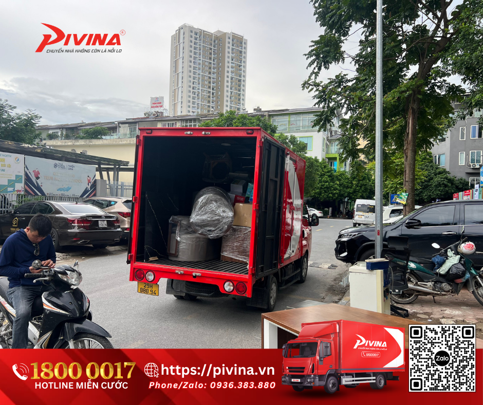 Pivina dịch vụ chuyển nhà, chuyển văn phòng uy tín, tận tâm, chuyên nghiệp