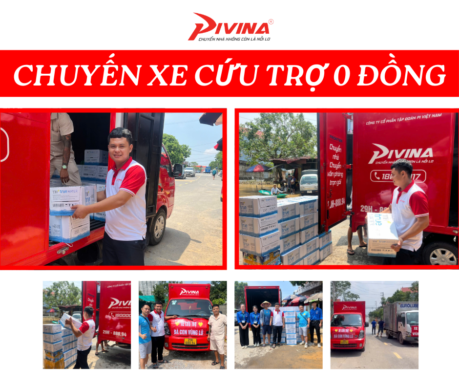 PIVINA - CHUYẾN XE CỨU TRỢ 0 ĐỒNG: ĐEM YÊU THƯƠNG ĐẾN VÙNG BỊ THIỆT HẠI DO ẢNH HƯỞNG CỦA BÃO YAGI