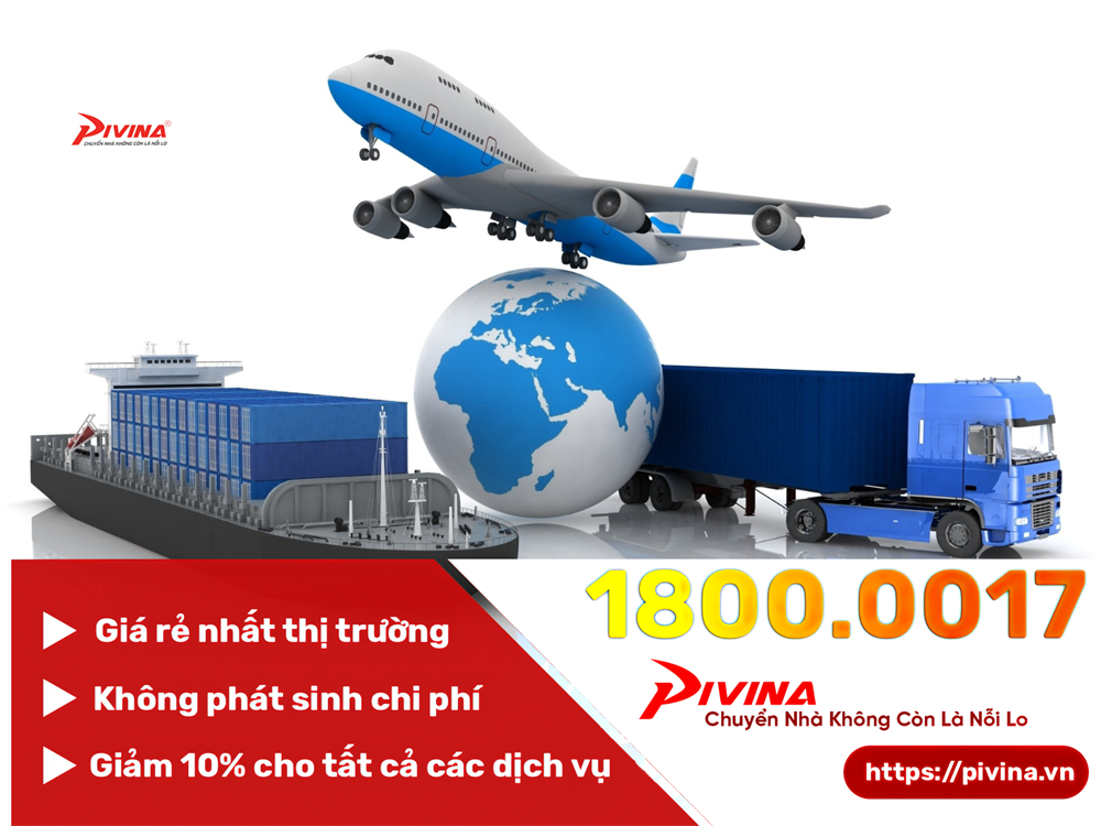 Dịch vụ vận chuyển quốc tế chuyên nghiệp của Pivina